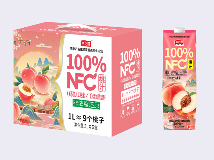 NFC桃汁1L